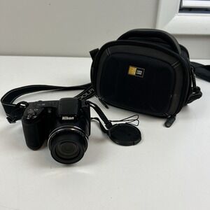 Nikon Black Digital Camera with Case